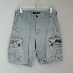 Light Grey  American Eagle 🦅 Active Flex Cargo Shorts 🩳 Size 32